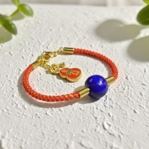 D7 Lapis Lazuli Red Bracelet
