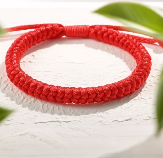 D8 Red Woven Bracelet