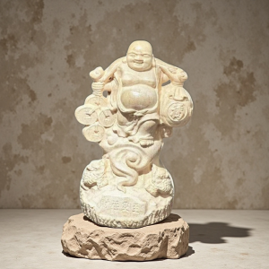 D124 Peachwood Maitreya Buddha