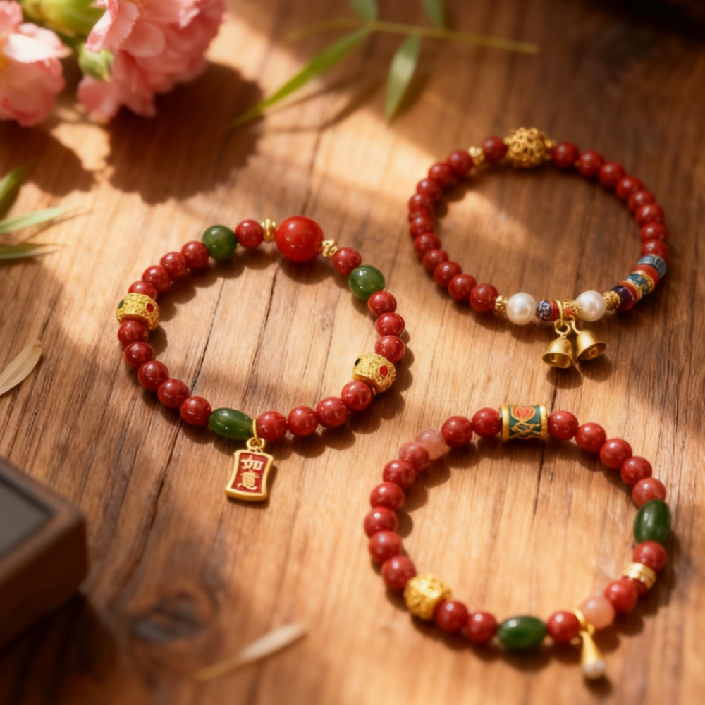 D233 Scarlet Harmony Bead Bracelet(Random style) - Image 2