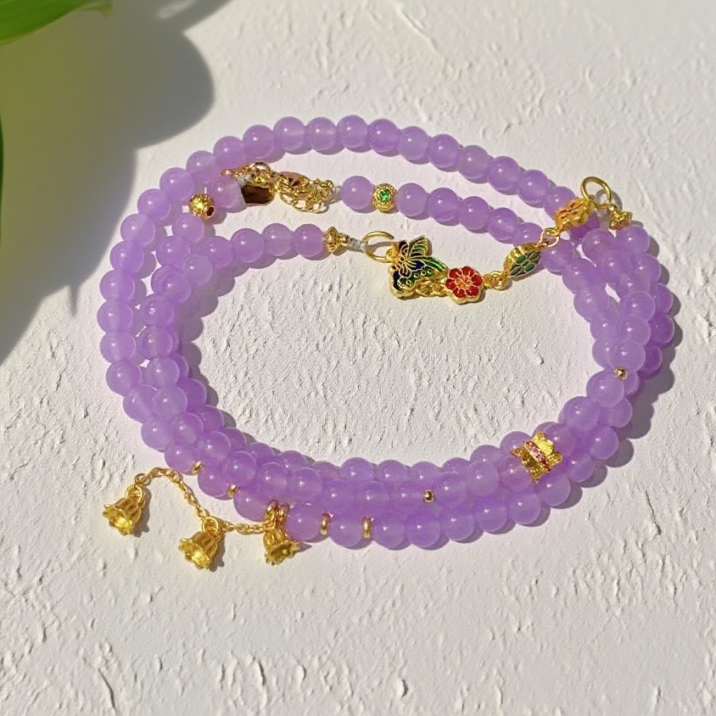 Nine purple fire bracelet H146