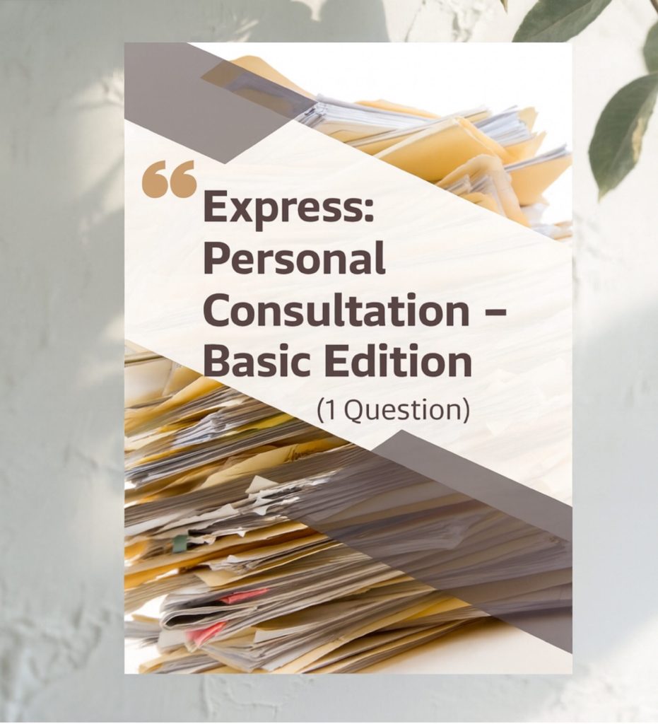 Express: Personal Consultation – Basic Edition (1 Question)  D59AA