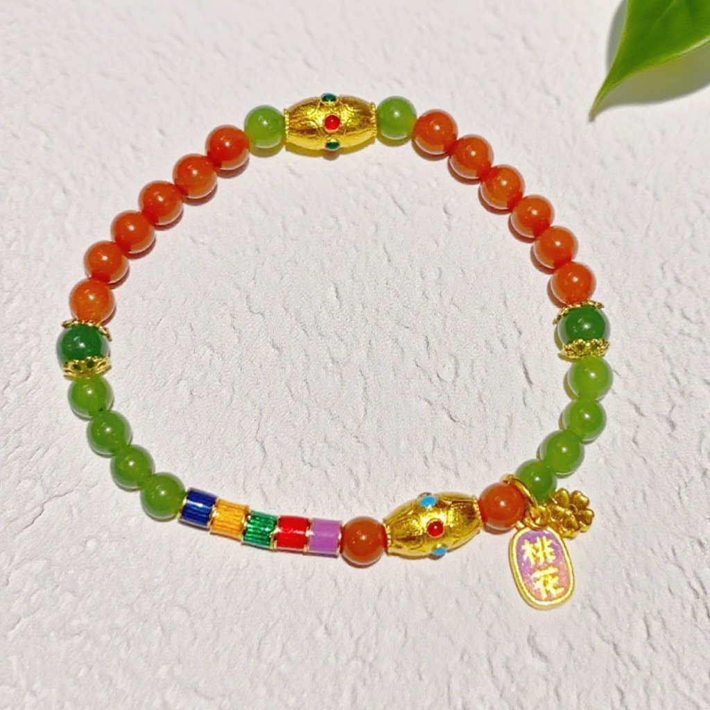 Bracelet: Five-Tone Peach Fragrance H170