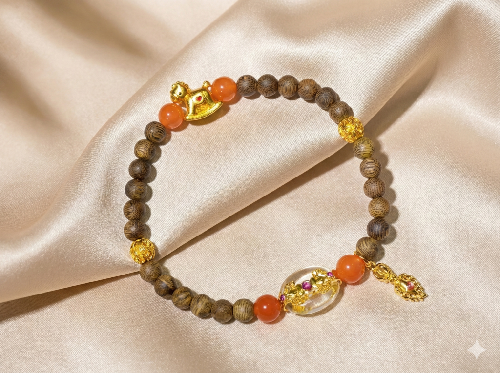 H193 Twilight Motion – Amber Glow Bracelet