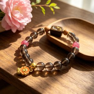 D253 Ink Shadow Floral Bracelet