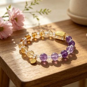 D252 Golden Purple Melody Bracelet